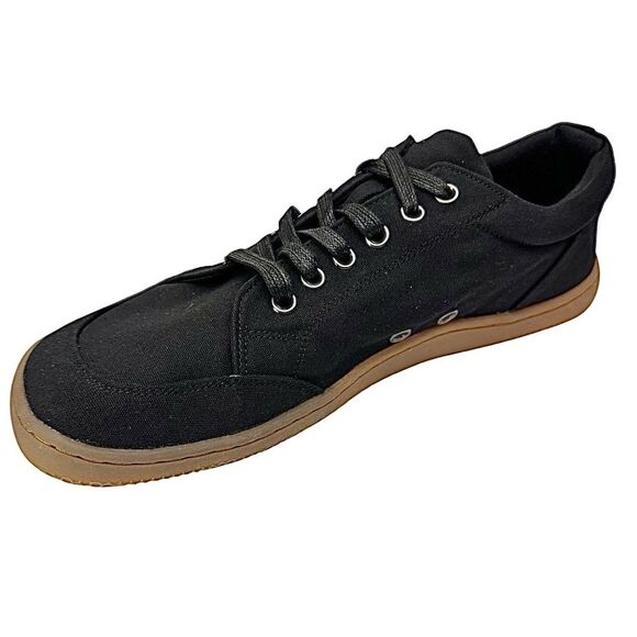 Tipsietoes Natural Cotton Black Canvas Barefoot Sneakers Sz  EU47 US 13 Wide Toe - Picture 2 of 10